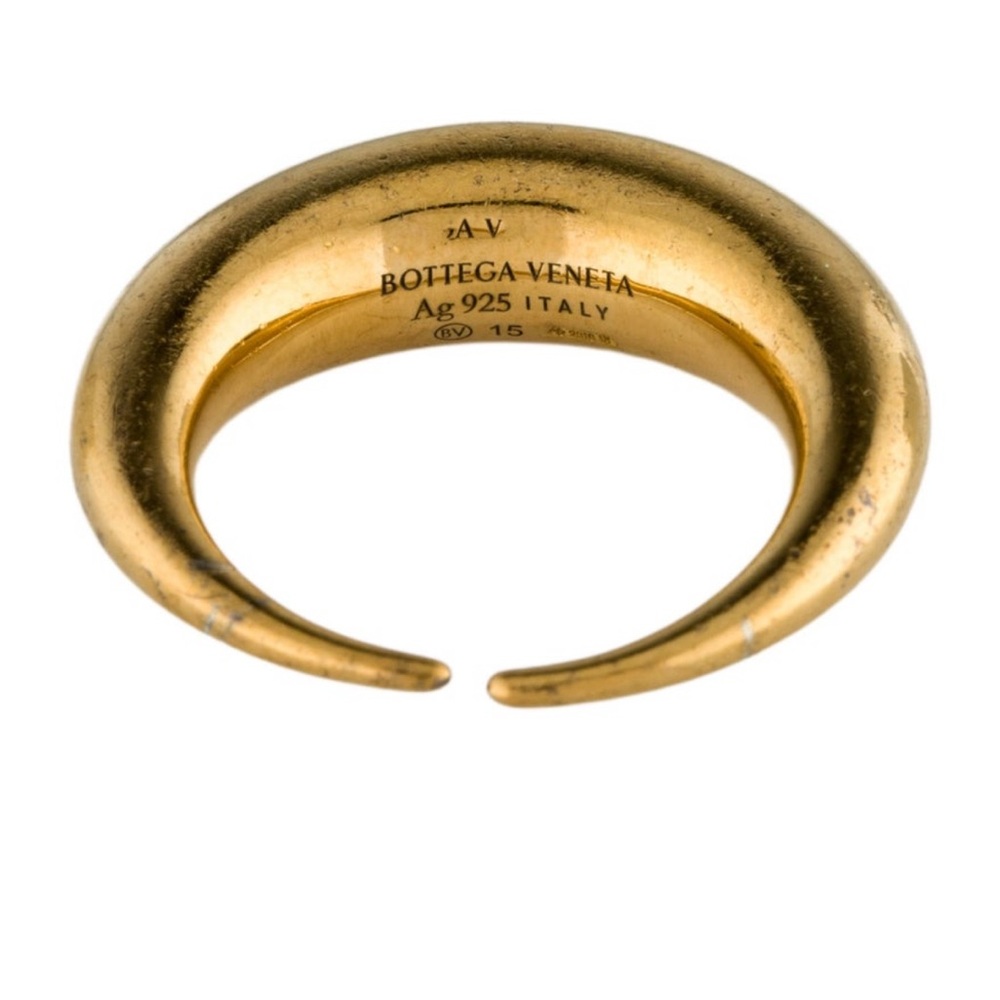 Bottega Veneta Gold-Tone Open Spine Ring